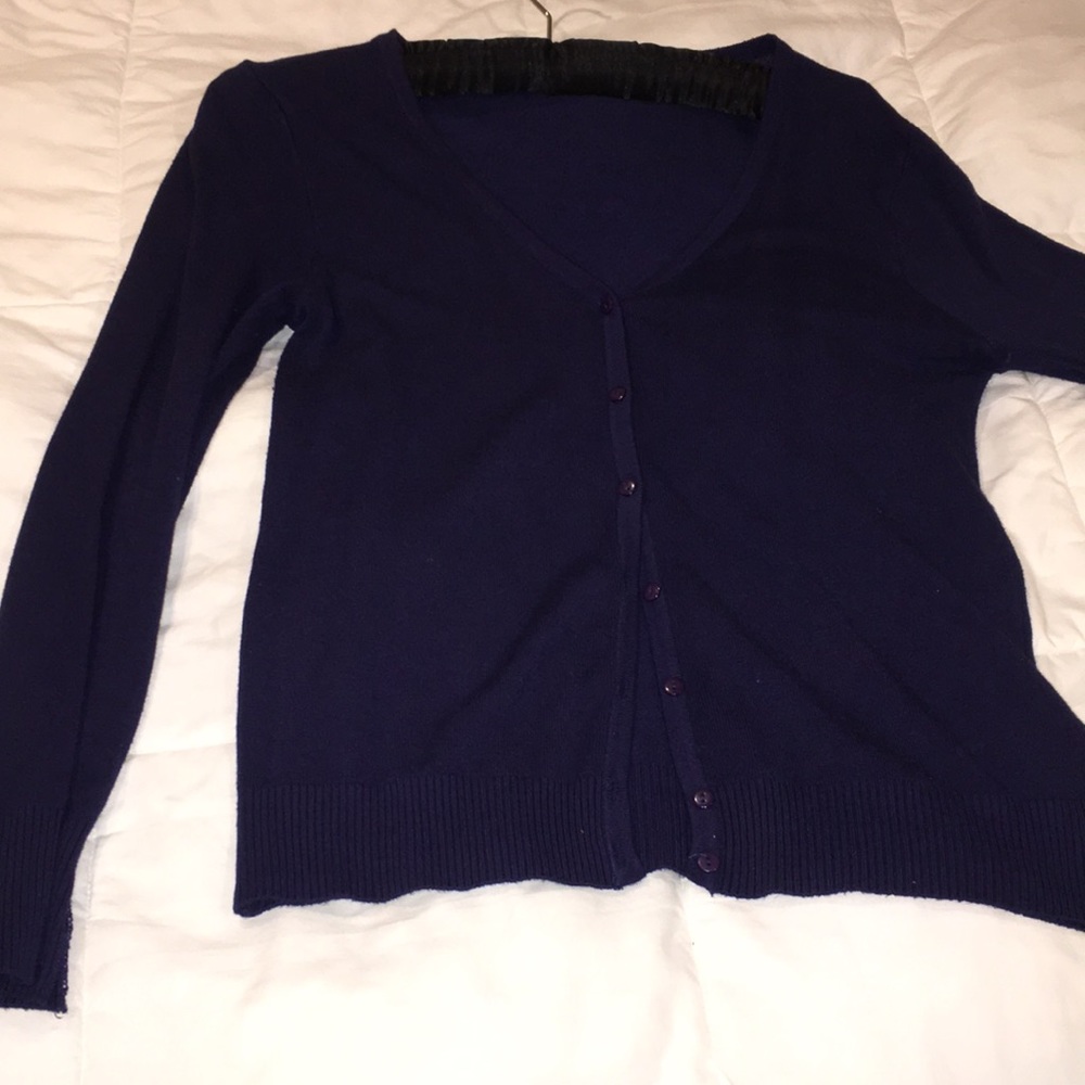 Navy blue cardigan